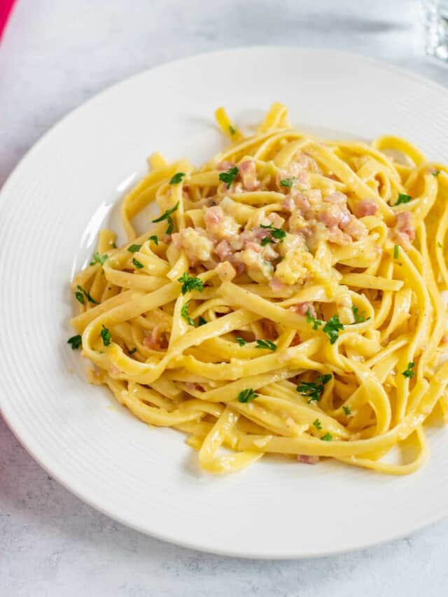 Fettuccine Carbonara With Pancetta Cooking With Mamma C