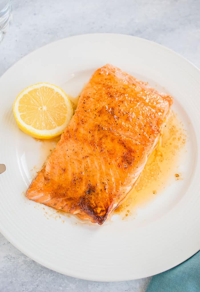 Cast Iron Salmon with Maple Glaze - Cooking with Mamma C