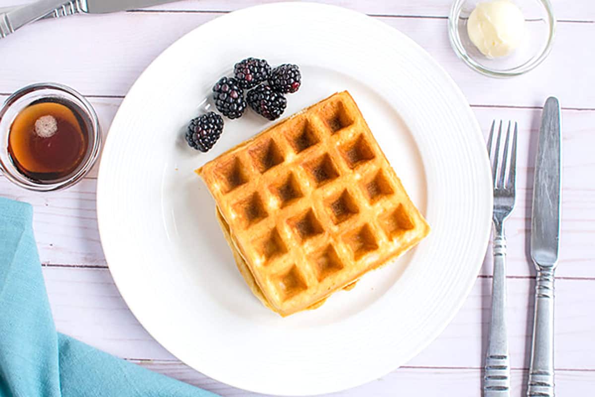 Dairy-Free Waffles with Almond Milk - Cooking with Mamma C