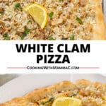 Pinnable image for White Clam Pizza recipe