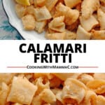 pinnable image for calamari fritti recipe