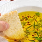 pinnable image for easy bread dipping oil