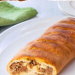 pinnable image for Italian Sausage Bread recipe