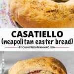 pinnable image for Casatiello (Neapolitan Easter bread)