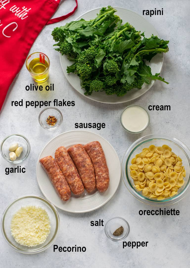 Orecchiette with Rapini and Sausage - Cooking with Mamma C