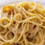 pinnable image for Cacio e Pepe (Pecorino Pasta) recipe