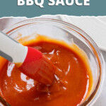 pinnable image for 3-ingredient bbq sauce