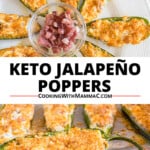 pinnable image for keto jalapeño poppers