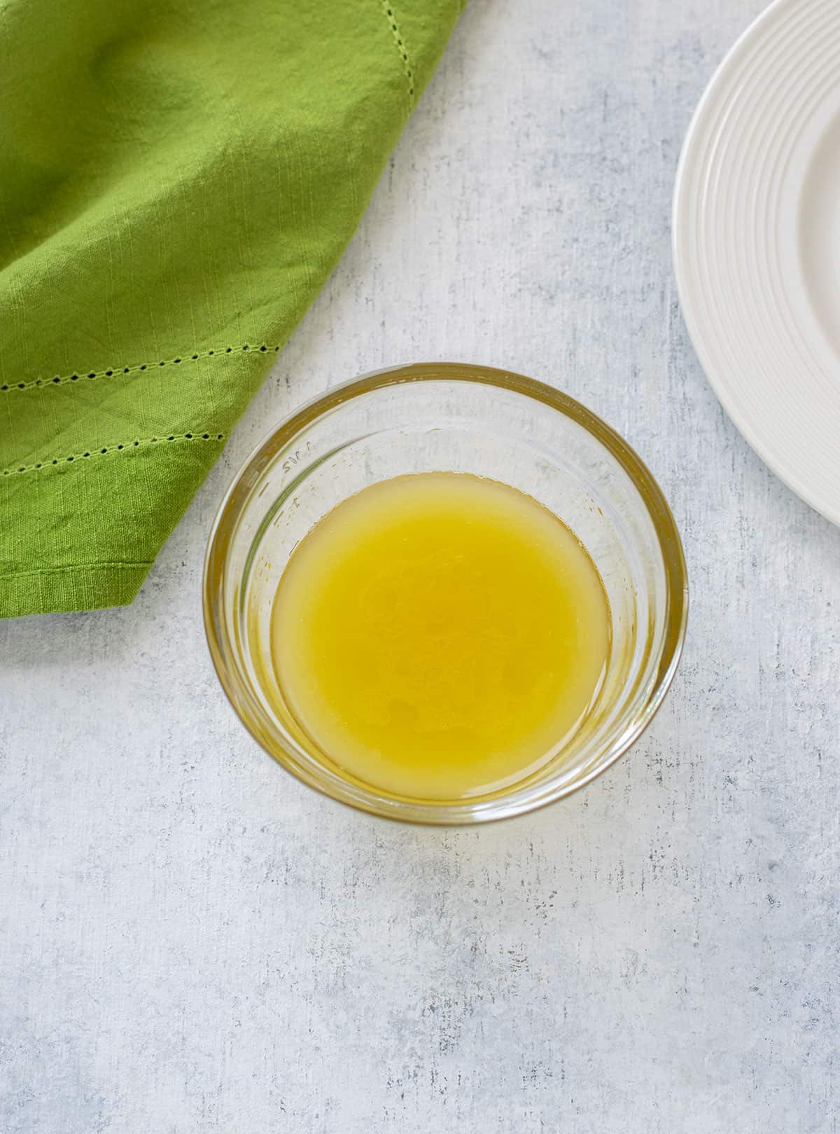 small bowl of homemade lemon vinaigrette