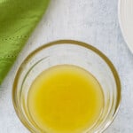 pinnable image for lemon vinaigrette without mustard recipe