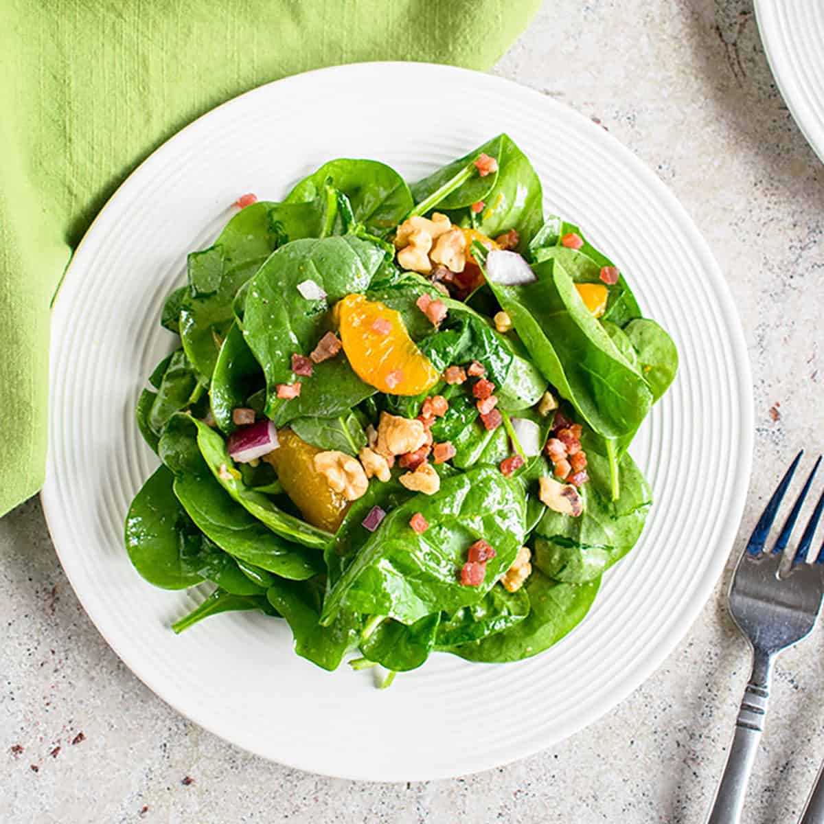 spinach salad with mandarin oranges dressing Spinach and Mandarin Orange Salad