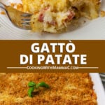 pinnable image for gattò di patate recipe